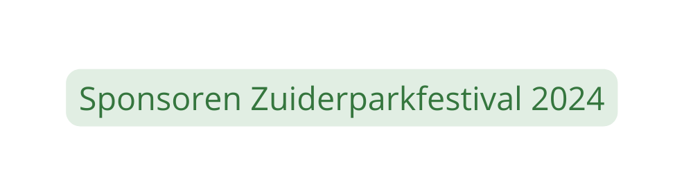 Sponsoren Zuiderparkfestival 2024